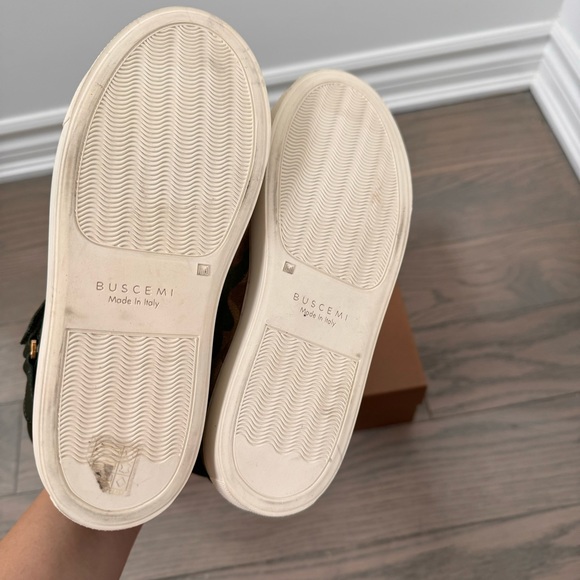 Kids Buscemi Camo Military High Top Sneaker EU33 NEW Never Worn Leather Trainers - Picture 4 of 10